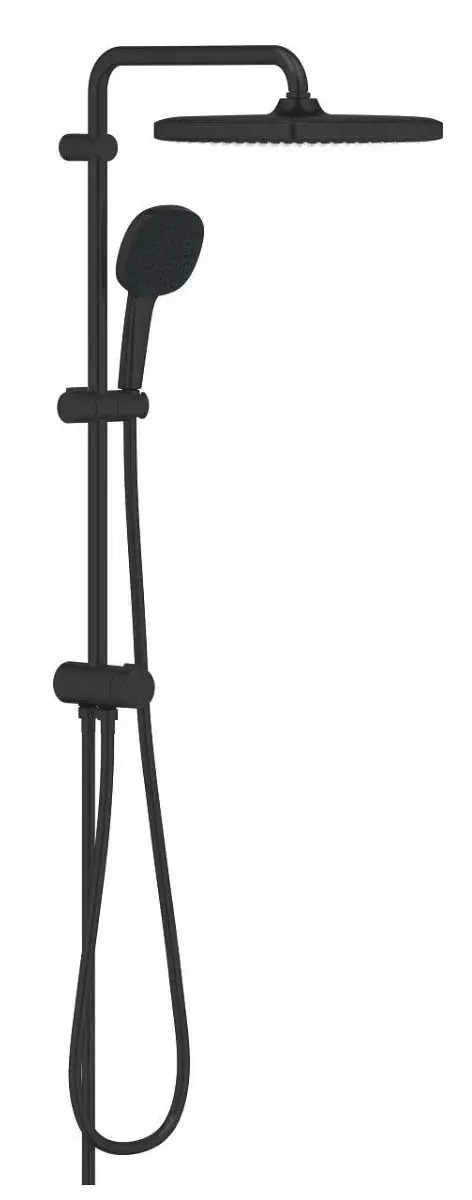 Душевая система с переключателем, без смесителя, черный Grohe Tempesta 250 Cube 269762431