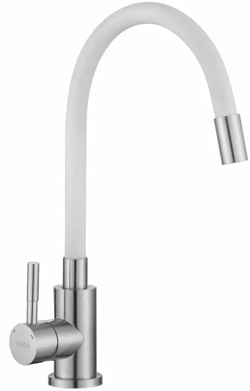 Смеситель для кухни, гибкий излив, белый ESKO Snake K44 W | интернет-магазин Sanstore Смеситель для кухни, гибкий излив, белый ESKO Snake K44 W