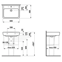 Полупьедестал для раковины, белый Laufen Pro 8199510000001