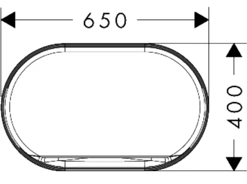 Раковина накладная 65, белый Hansgrohe Xuniva Evo U 60325450