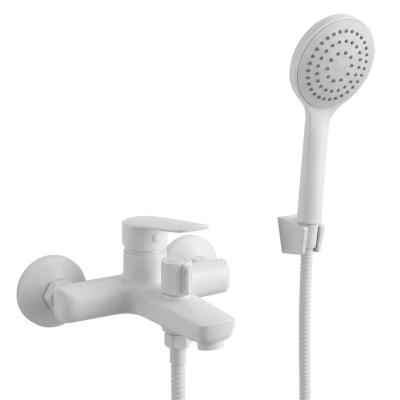 Смеситель для ванны, с аксессуарами, белый ESKO Lagos White LG54W 