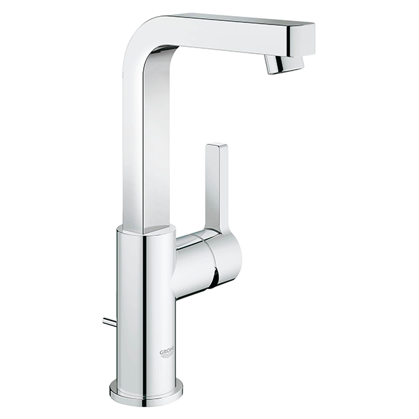 Смеситель для раковины, размер L, высокий излив, хром Grohe Lineare 23296000