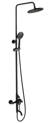 Душевая система со смесителем для ванны, черный VODA Vessel VST220VSLBlack