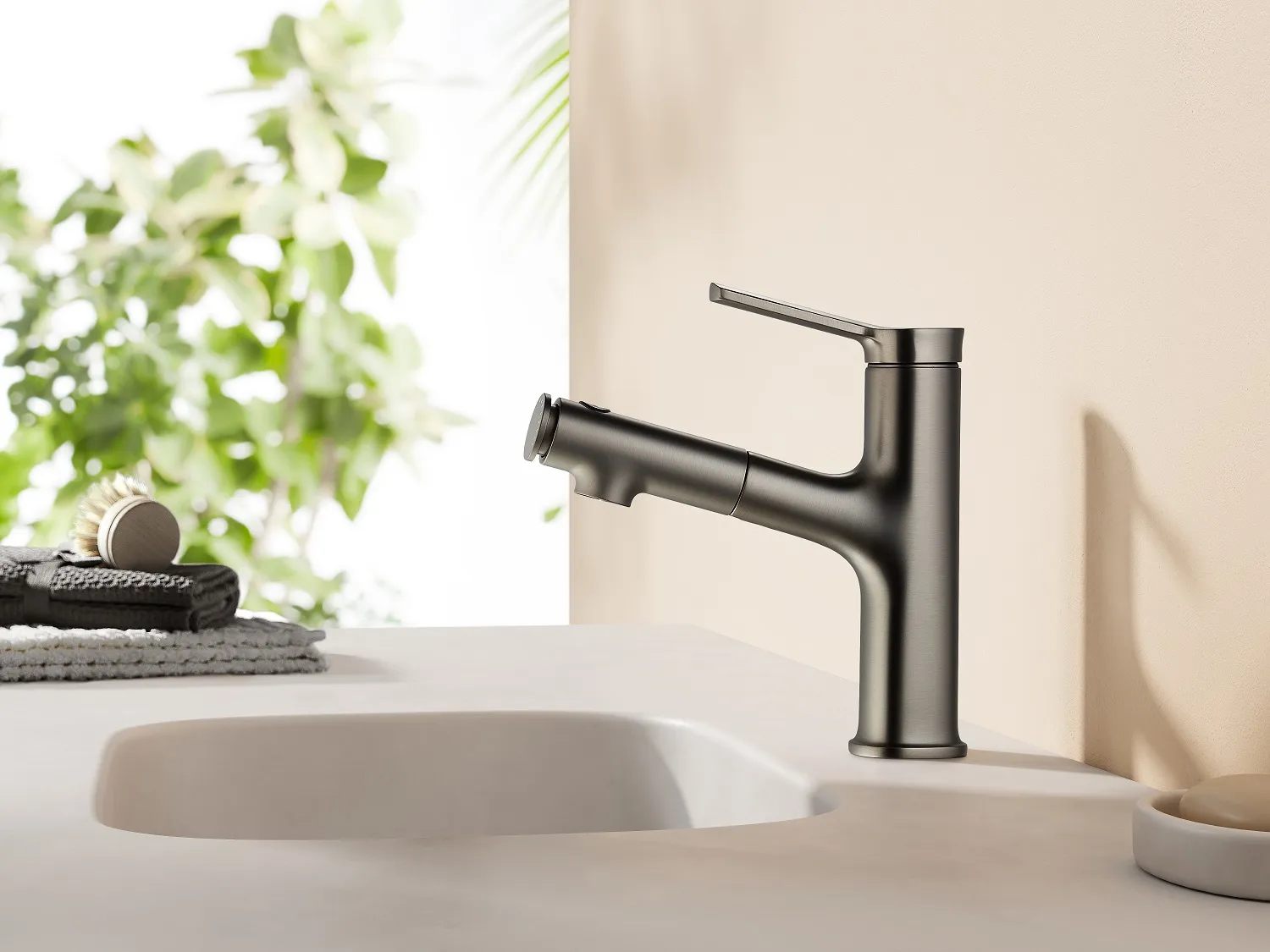 Смеситель для раковины, серый SSWW SATM016B-GA0-1