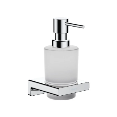 Дозатор жидкого мыла с держателем, хром Hansgrohe AddStoris 41745000 Дозатор жидкого мыла с держателем, хром Hansgrohe AddStoris 41745000