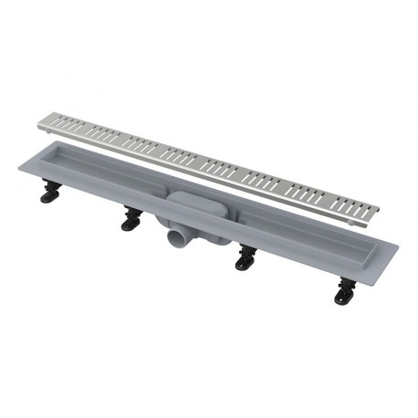 Трап линейный для душа с перфорированной решеткой, боковой слив, Alcaplast Simple APZ10-950M