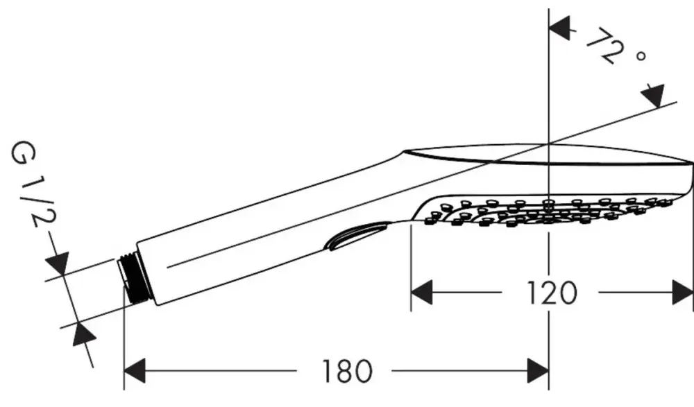 Ручной душ 120, хром Hansgrohe Raindance Select 3jet 26520000