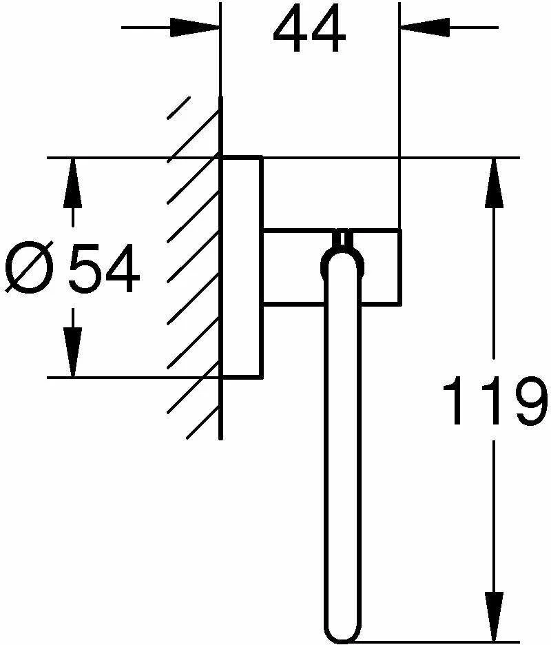 Держатель туалетной бумаги, холодный рассвет матовый Grohe Essentials 40689GN1