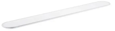 Полочка стеклянная 600, без держателя, прозрачный белый Grohe Essentials 41057000