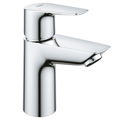 Смеситель для раковины с нажимным донным клапаном, размер S, хром Grohe BauEdge 23895001