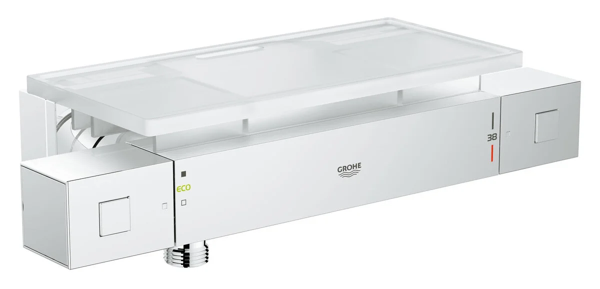 Термостат для душа с полочкой, хром Grohe Grohtherm Cube 34491000