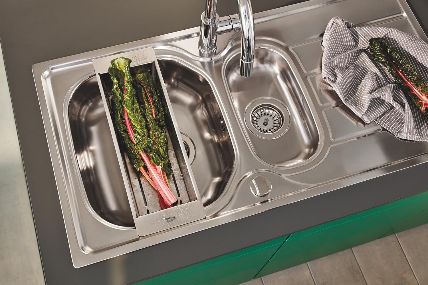Многофункциональный колландер 450x150, нержавеющая сталь Grohe 40852SD0
