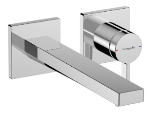 Смеситель для раковины, на 2 отверстия, хром Hansgrohe Tecturis E 73051000