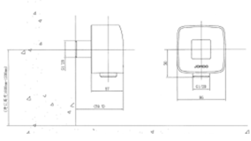 Подключение для душевого шланга, хром JOMOO P37322-000/1B-1