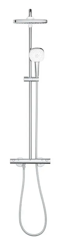 Душевая система с термостатом для душа, хром Grohe Tempesta 250 Cube 26689001