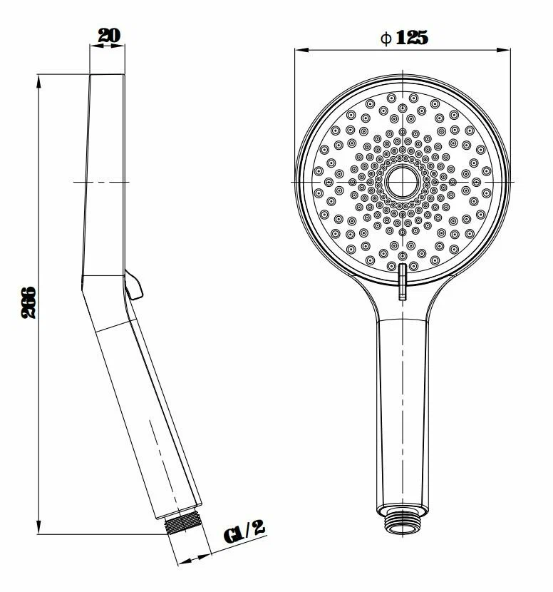 Ручной душ, 3 режима, хром ESKO SSP120