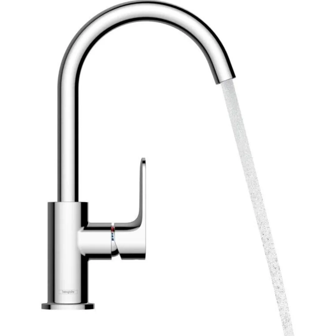 Смеситель для раковины 210, с донным клапаном, хром Hansgrohe Rebris S 72536000