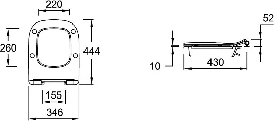 Комплект 4в1: Инсталляция, панель смыва E4316-CP, унитаз, сиденье Jacob Delafon Rodin K25011501