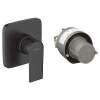 Смеситель для душа со скрытой монтажной частью, черный Hansgrohe Vernis Shape 71662670