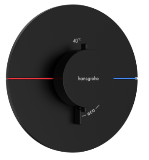 Термостат для душа, встраиваемый, черный Hansgrohe ShowerSelect Comfort S 15559670