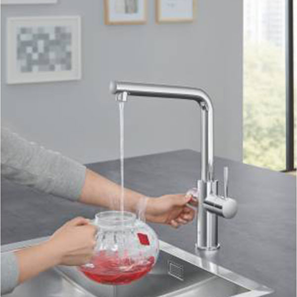 Смеситель для кухни с функцией кипячения воды, бойлер размера L, хром Grohe Red Duo New 30325001