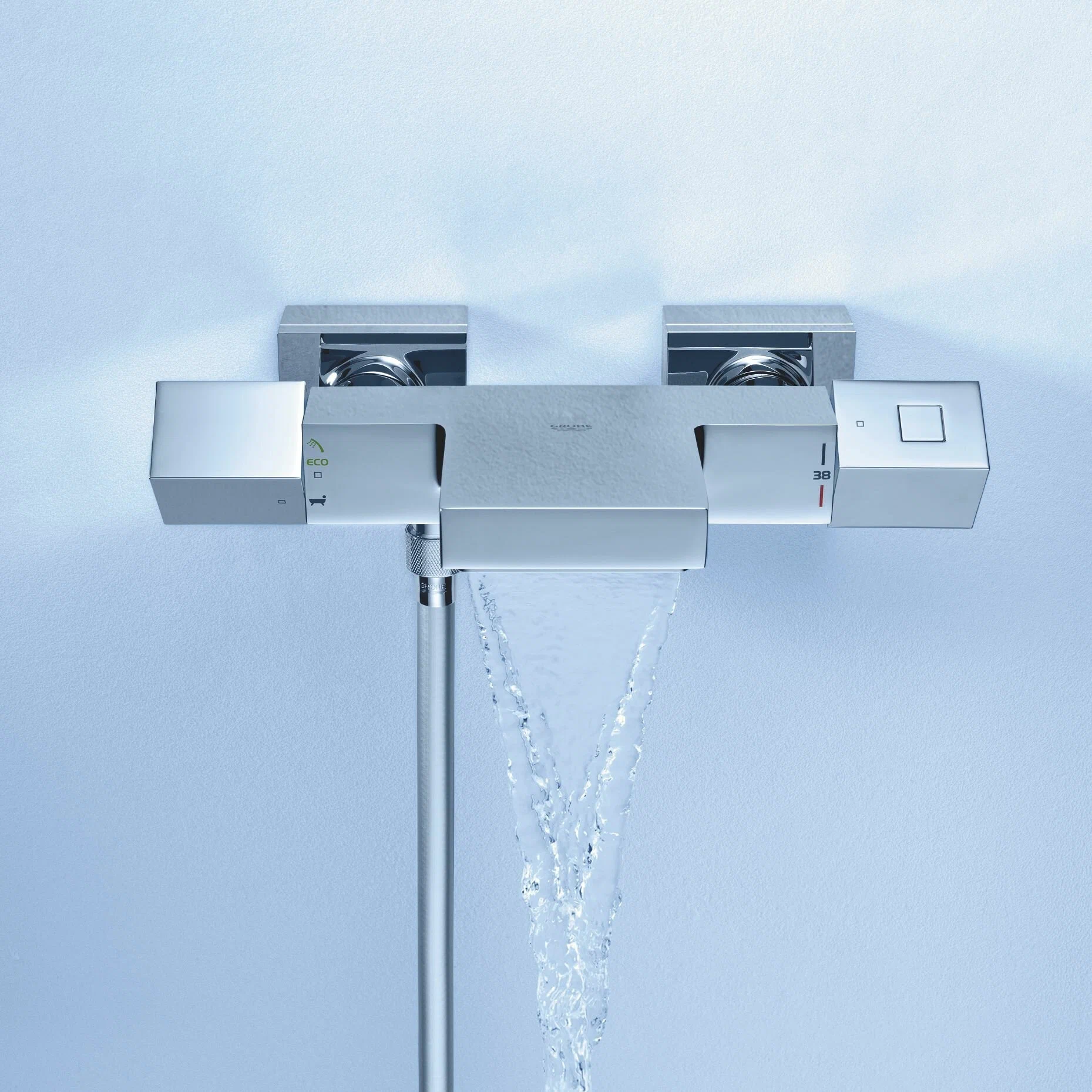Термостат для ванны с полочкой, хром Grohe Grohtherm Cube 34502000