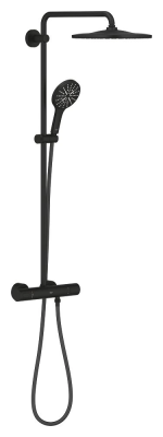 Душевая система с термостатом для душа, черный фантомный Grohe Rainshower SmartActive 310 22119KF0 Душевая система с термостатом для душа, черный фантомный Grohe Rainshower SmartActive 310 22119KF0