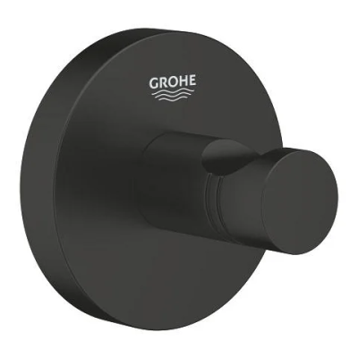 Крючок для банного халата, черный Grohe Essentials 1024602430 Крючок для банного халата, черный Grohe Essentials 1024602430