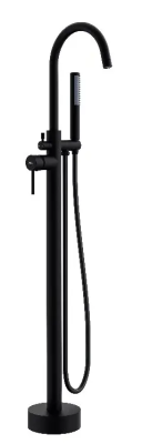 Смеситель для ванны, напольный, черный ESKO F1B 