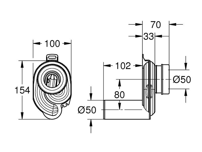 Сифон для писсуара Grohe 39732000