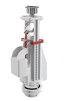 Сливной механизм для керамического бачка 3/6, двойной смыв, белый Alcaplast A08A