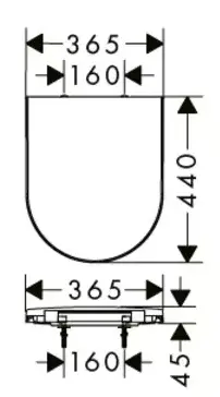 Крышка-сиденье для унитаза с микролифтом Hansgrohe EluPura S 60148450
