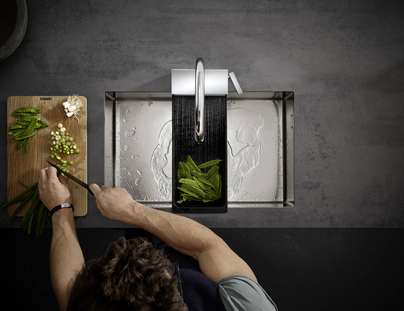 Мойка S71, 450х710, нержавеющая сталь Hansgrohe 43428800