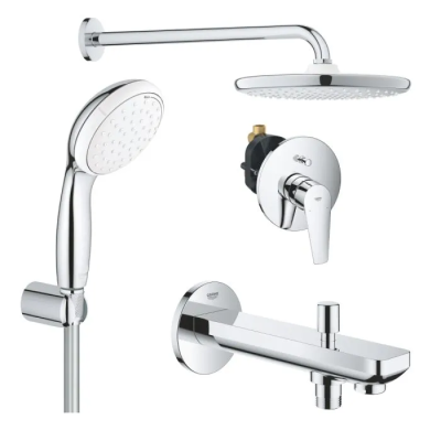 Душевая система со смесителем для ванны, встраиваемая, хром Grohe Tempesta 250 1000190 Душевая система со смесителем для ванны, встраиваемая, хром Grohe Tempesta 250 1000190