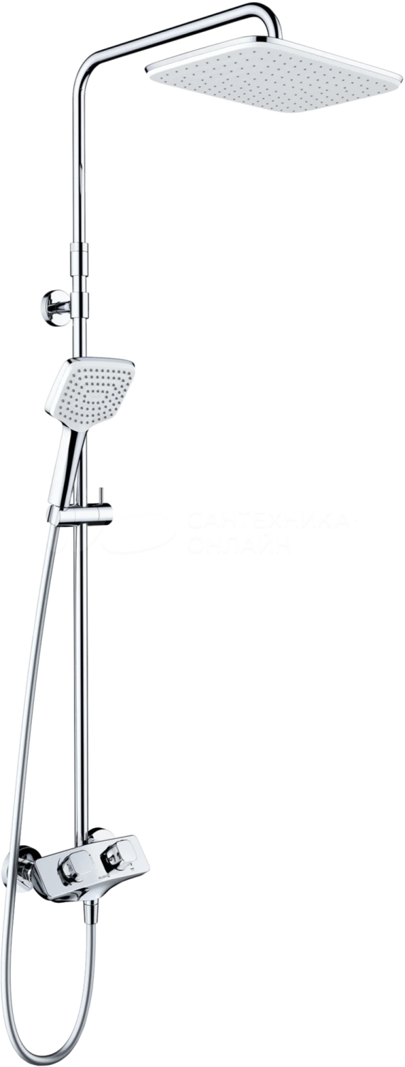 Душевая система с термостатом для душа, хром Kludi Cockpit 8005005-00