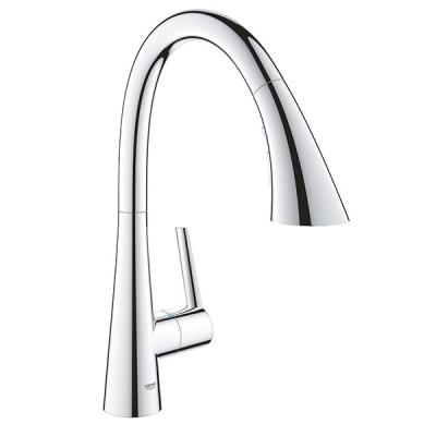 Сместитель для кухни, вытяжной излив, хром Grohe Zedra 32294002