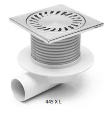 Трап точечный для пола, боковой слив MCH 445XL