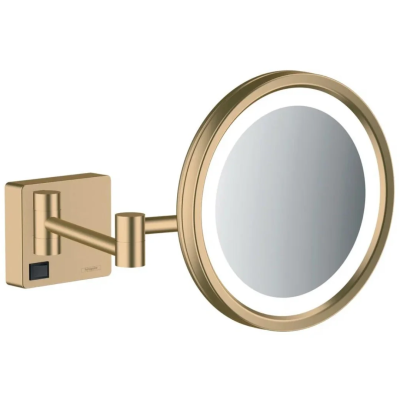 Зеркало косметическое с подсветкой, бронза Hansgrohe AddStoris 41790140 Зеркало косметическое с подсветкой, бронза Hansgrohe AddStoris 41790140