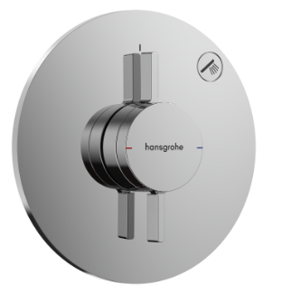 Смеситель для душа, внешняя часть, встраиваемый, хром Hansgrohe DuoTurn S 75618000