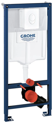 Инсталляция GROHE Rapid SL для подвесного унитаза в комплекте панелью смыва Skate Air (3 режима) 38722001 Инсталляция GROHE Rapid SL для подвесного унитаза в комплекте панелью смыва Skate Air (3 режима) 38722001
