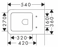 Унитаз подвесной, белый Hansgrohe EluPura Q 60194450