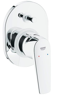 Смеситель для ванны, встраиваемый, однорычажный, хром Grohe BauFlow 29045000 