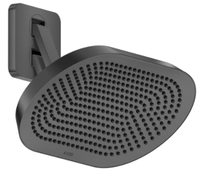Верхний душ, шлиф черный хром AXOR ShowerSphere 370/220 2jet EcoSmart 39746340