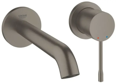 Смеситель для раковины, на 2 отверстия, темный графит матовый Grohe Essence 29192AL1 Смеситель для раковины, на 2 отверстия, темный графит матовый Grohe Essence 29192AL1