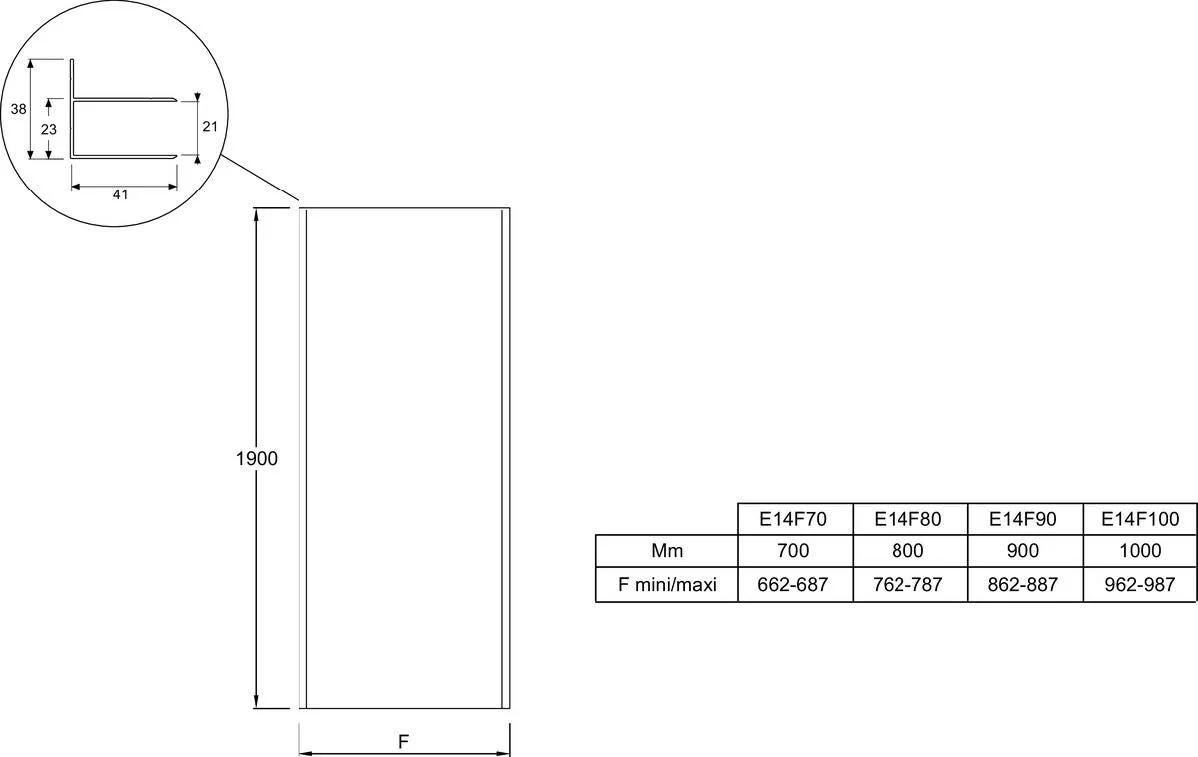 Боковая панель 800, хром Jacob Delafon Serenity E14F80-GA
