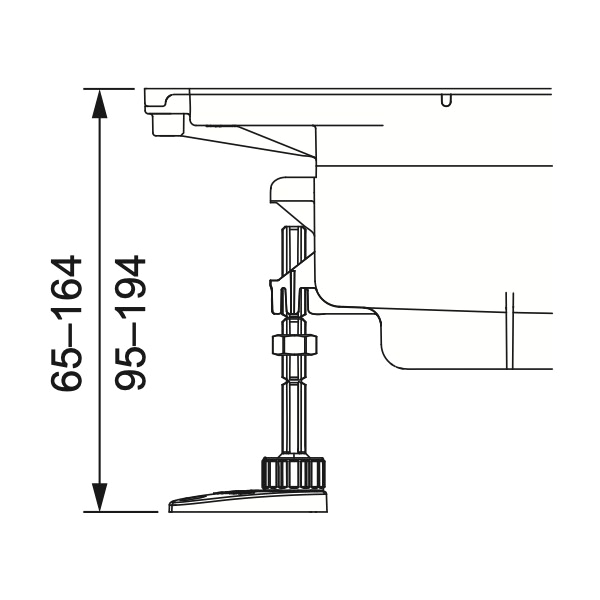 674000 ТЕСЕ Комплект опор ТЕСЕdrainprofile
