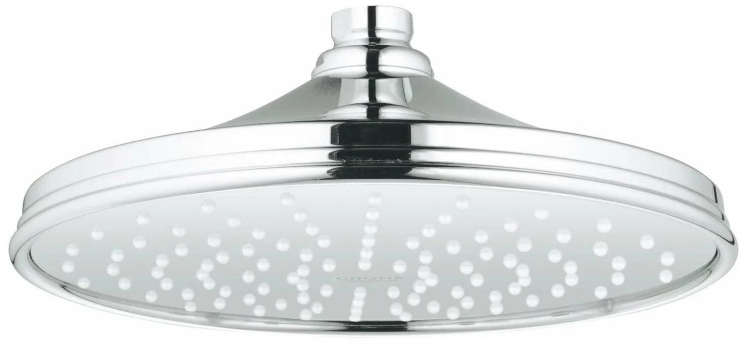 Верхний душ 210, ретро, хром Grohe Rainshower Rustic 28369000 – магазин сантехники Sanstore Верхний душ 210, ретро, хром Grohe Rainshower Rustic 28369000
