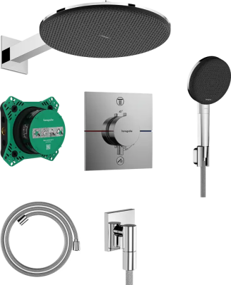Душевая система с термостатом для душа, встраиваемая, хром Hansgrohe Raindance Alive Q 24630000
