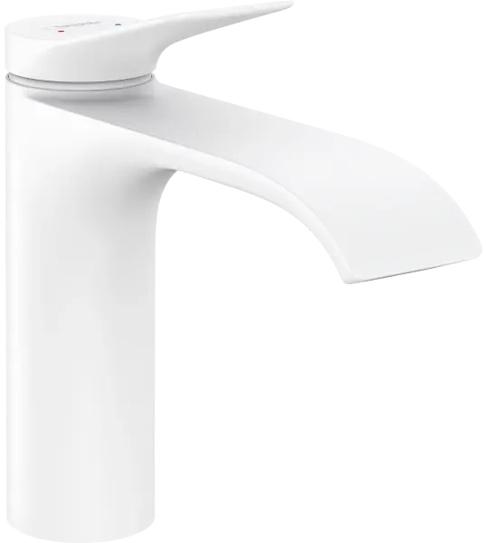 Смеситель для раковины с донным клапаном, белый Hansgrohe Vivenis 75020700