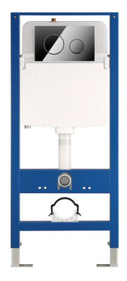 Инсталляция для подвесного унитаза, хром Nuca N5108P2701CH